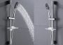 Tutumi fém zuhanyoszlop kézizuhany tartóval 70 cm, króm REA-P5982