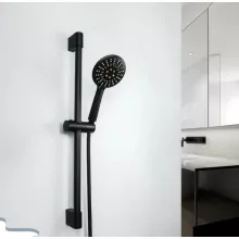   Tutumi fém zuhanyoszlop kézizuhany tartóval 70 cm, fekete REA-P5983