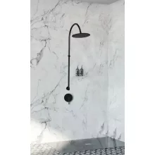 Rea Lugano rejtett zuhanyszett, fekete REA-P9301