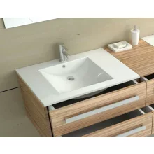   Rea Dafne beépíthető kerámia mosdótál 76x46,5 cm, fehér REA-U0040