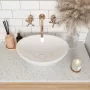 Rea Sofia pultra tehető kerámia mosdótál 41x34,5 cm, fehér REA-U0133