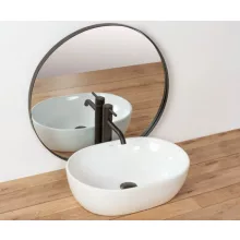   Rea Amelia pultra ültethető kerámia mosdótál 48x34,5cm, fehér REA-U0416