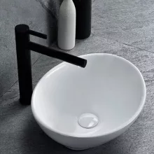   Rea Sofia Mini pultra tehető kerámia mosdótál 34x27 cm, fehér REA-U0623