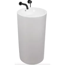   Rea Estera szabadon álló kerámia mosdó 85 cm, túlfolyóval, fehér REA-U0756