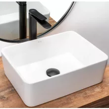   Rea Anita Mini pultra ültethető kerámia mosdótál 41x31 cm, fehér REA-U0952