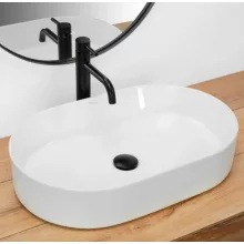   Rea Nadia pultra ültethető kerámia mosdótál 61x38,5 cm, fehér REA-U1055