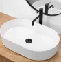Rea Nadia pultra ültethető kerámia mosdótál 61x38,5 cm, fehér REA-U1055