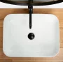 Rea Demi Slim pultra ültethető kerámia mosdótál 51x39 cm, fehér REA-U1953