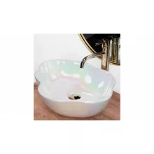   Rea Akoya Pultra ültethető kerámia mosdótál 50,5x38 cm, pearl színű REA-U3309