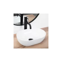   Rea Amelia Mini pultra szerelhető kerámia mosdótál 38x26 cm, fehér REA-U3322