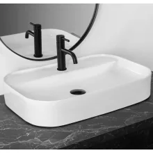   Rea Verona Pultra ültethető kerámia mosdótál 63x44 cm, fehér REA-U3325
