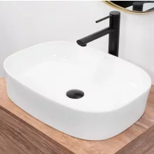   Rea Angie  Pultra ültethető kerámia mosdótál 52x38 cm, fehér REA-U4121