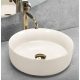 Rea Sami Shiny pultra tehető kerámia mosdó 36 cm, fényes ecru REA-U4590
