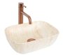 Rea Belinda Mini asztali kerámia mosdótál 36x25,5 cm, matt kőutánzat REA-U4700