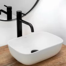   Rea Belinda Mini pultra tehető kerámia mosdótál 37x25,5 cm, fehér REA-U5667