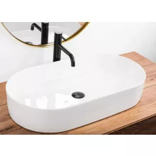   Rea Nadia pultra tehető kerámia mosdótál 71x38,5 cm, hófehér REA-U5801