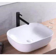   Rea Mona Slim pultra ültethető kerámia mosdótál 50,5x40 cm, fehér REA-U6300
