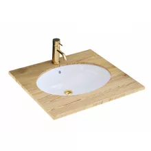   Rea Nel beépíthető kerámia mosdótál 47,5x39 cm, fehér REA-U6330