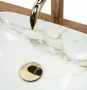 Rea Belinda Mini Shiny pultra tehető kerámia mosdó 36,5x25 cm, kőminta REA-U6505