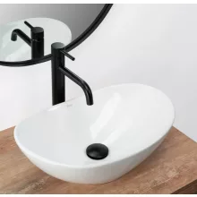   Rea Royal Mini kerámia mosdótál 47x30 cm, fehér REA-U6507