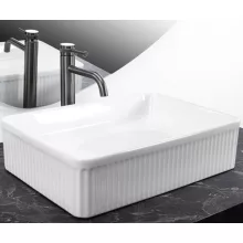   Rea Fiorella pultra tehető kerámia mosdótál 50x34 cm, fehér REA-U6621