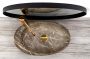 Rea Roxy Stone pultra ültethető kerámia mosdótál 49x31 cm, barna kőminta REA-U6650