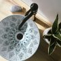 Rea Mandala Pultra szerelhető kerámia mosdótál 40 cm, mintás REA-U7502