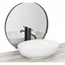   Rea Carola Slim pultra ültethető kerámia mosdótál 51,5x39 cm, fehér REA-U8198