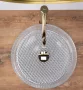Rea Cristal pultra tehető átlátszó üveg mosdó 35,5 cm REA-U9670