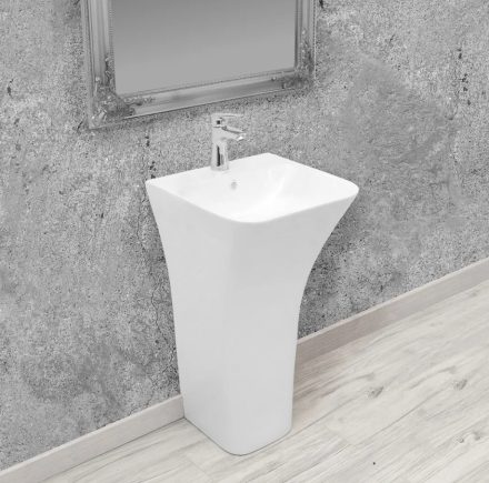Rea Ada Slim álló kerámia mosdó 45,5x44,5 cm, fehér REA-U9902