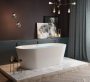Rea Milano akril fürdőkád 150x74 cm, Click-Clack leeresztővel és szifonnal, fehér REA-W2000