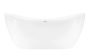 Rea Kerrano akril szabadon álló fürdőkád 152x73 cm, Click-Clack dugóval és szifonnal, fehér REA-W2002