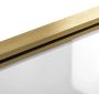 Rea Elegant univerzális kádparaván 70x140 cm átlátszó üveggel és szálcsiszolt arany profilszín REA-W6600