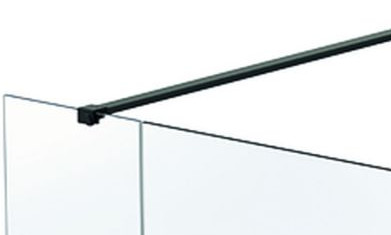 RIHO szögletes merevítő rúd zuhanyfalhoz 100 cm, fekete 208960