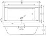 Riho Rethink Cubic akril kád 200x90 fényes fehér B110001005