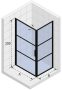 Riho Grid Cubicle GB201 zuhanykabin 1000x1000 GB2100100