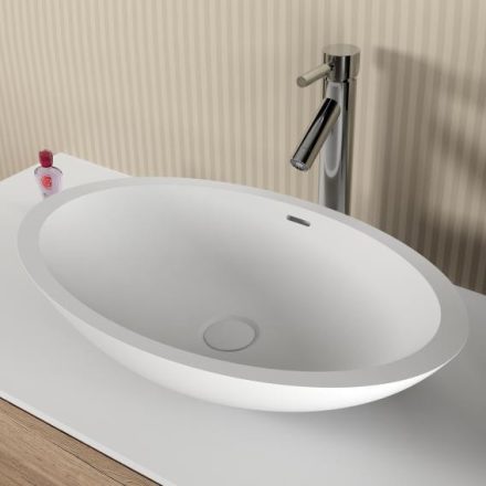 Riho Avella Solid Surface mosdótál 58x36 matt fehér W016003105