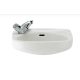 Roca Ibis Falra szerelhető kompakt porcelán mosdókagyló 44x31 cm, fehér A320841001