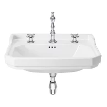   Roca Carmen fali porcelán mosdó 65x48 cm, 3 csaplyukkal, fehér A3270A1003