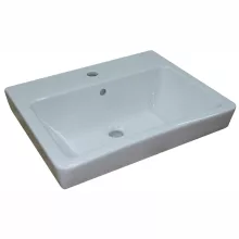   Roca Caserta pultra ültethető vagy falra szerelhető mosdó 55x44,5 cm, fehér A3270J2000