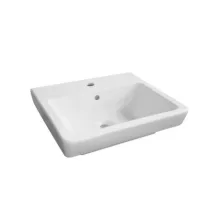   Roca Caserta pultra ültethető vagy falra szerelhető mosdó 50x43 cm, fehér A3270J3000