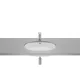 Roca The Gap Pult alá építhető porcelán mosdó 60x40 cm, fehér A3270YC000