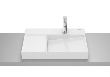 Roca Horizon pultra ültethető kerámia mosdó 60x42 cm túlfolyó nélkül, fehér A32727400B