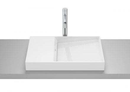 Roca Horizon pultra ültethető kerámia mosdó 60x38 cm túlfolyó nélkül, fehér A32727900B