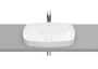Roca Inspira Round Soft pultba építhető FineCeramic mosdó 55x37 cm túlfolyó és csaplyuk nélkül, fehér A327504000