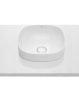 Roca Inspira Round Soft pultba építhető FineCeramic mosdó 37x37 cm, fehér A32750R000