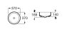 Roca Inspira Round FineCeramic mosdótál R37x14, fehér A327523000