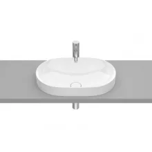   Roca Inspira Round pultba építhető FineCeramic mosdó 55x37 cm, fehér A327527000