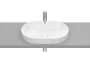 Roca Inspira Round pultba építhető FineCeramic mosdó 55x37 cm, fehér A327527000