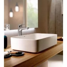  Roca Inspira Square pultra ültethető FineCeramic mosdó 50x37 cm, fehér A327530000